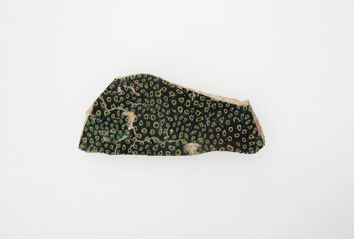 Glass mosaic fragment — Unknown