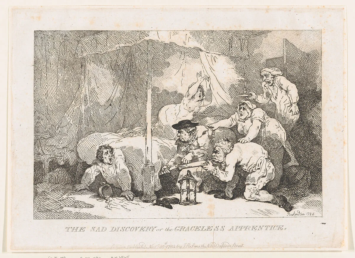The Sad Discovery of the Graceless Apprentice — Thomas Rowlandson|John Raphael Smith