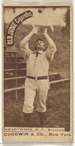 Swartwood, Right Field, Brooklyn, from the Old Judge series (N172) for Old Judge Cigarettes