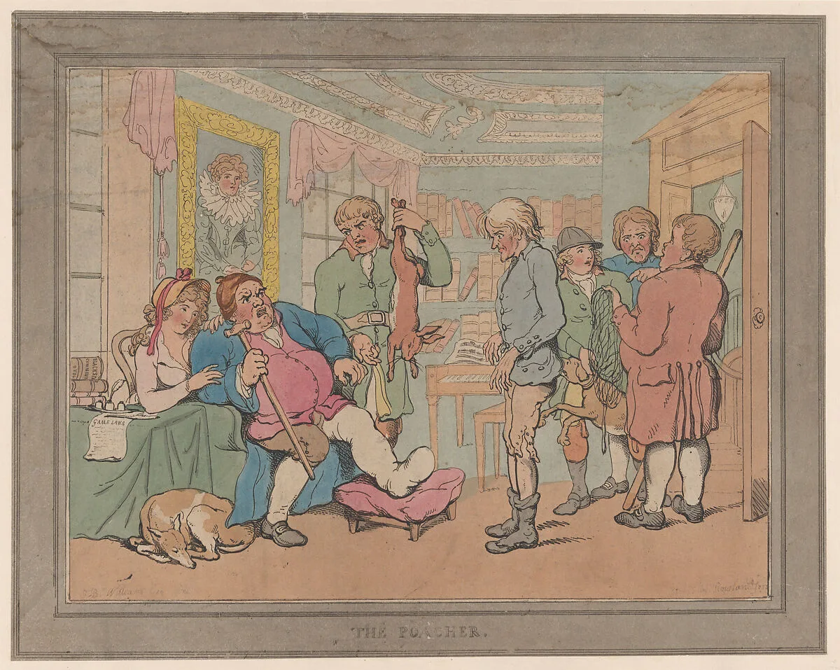 The Poacher — Thomas Rowlandson