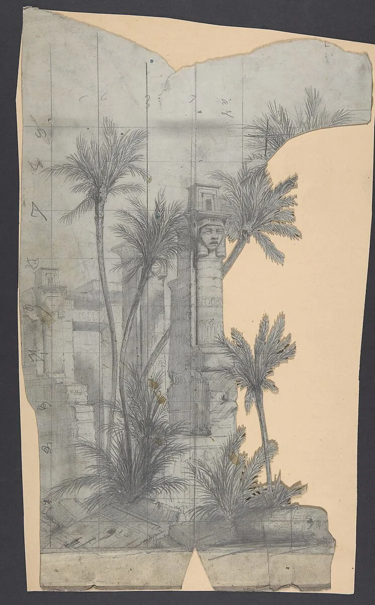 Design for a Stage Set at the Opéra, Paris — Eugène Cicéri