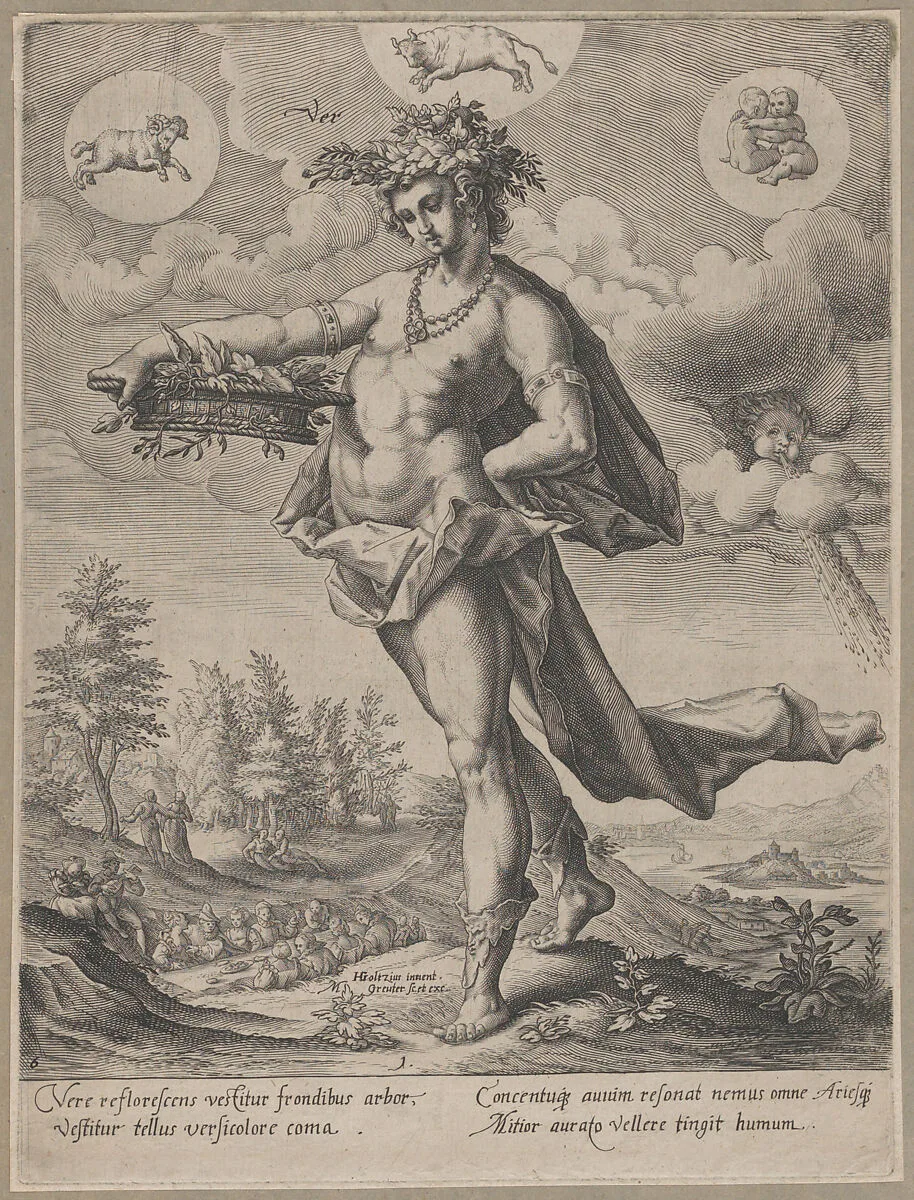 Spring, from "The Four Seasons" — Matthaeus Greuter|Hendrick Goltzius