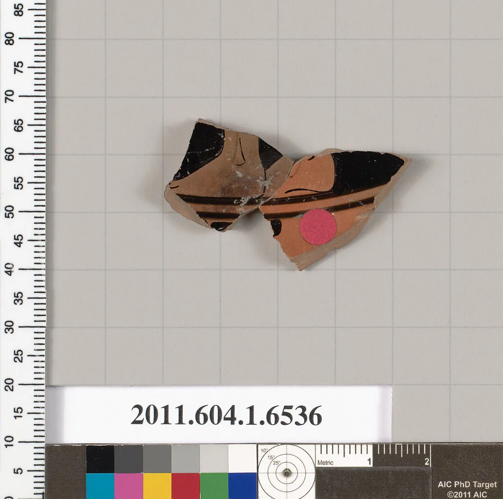 Terracotta fragment of a kylix (drinking cup) — Unknown