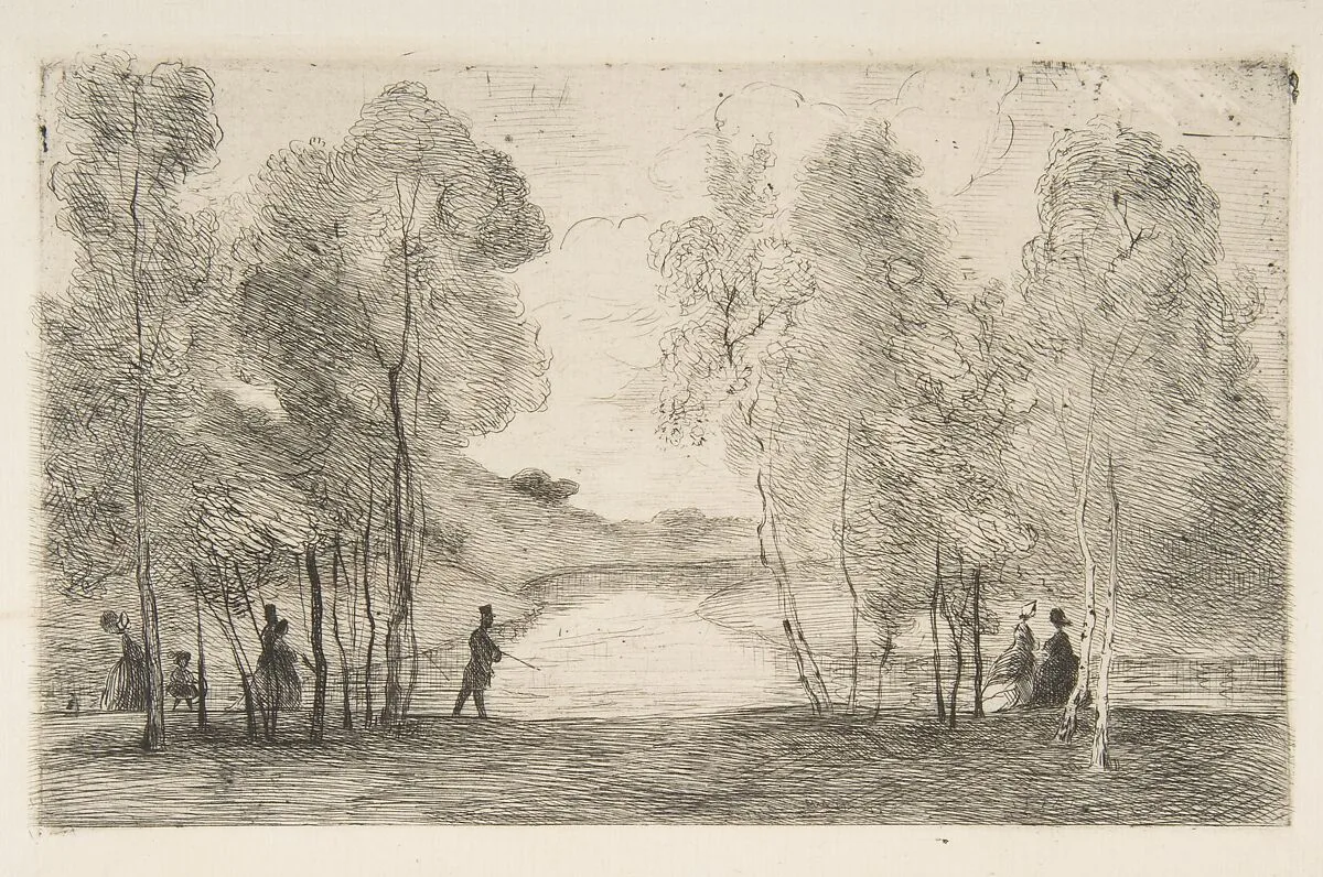 La lac du Bois de Boulogne — Félix Bracquemond
