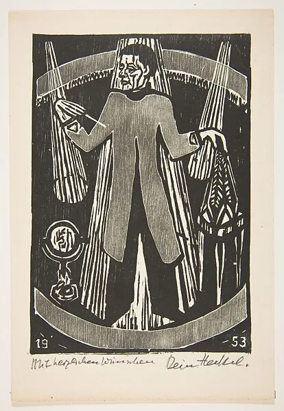 22. Jahresblatt: Zauberer — Erich Heckel