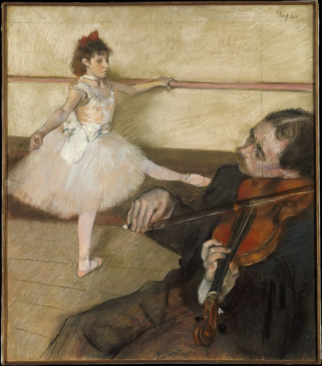 The Dance Lesson — Edgar Degas