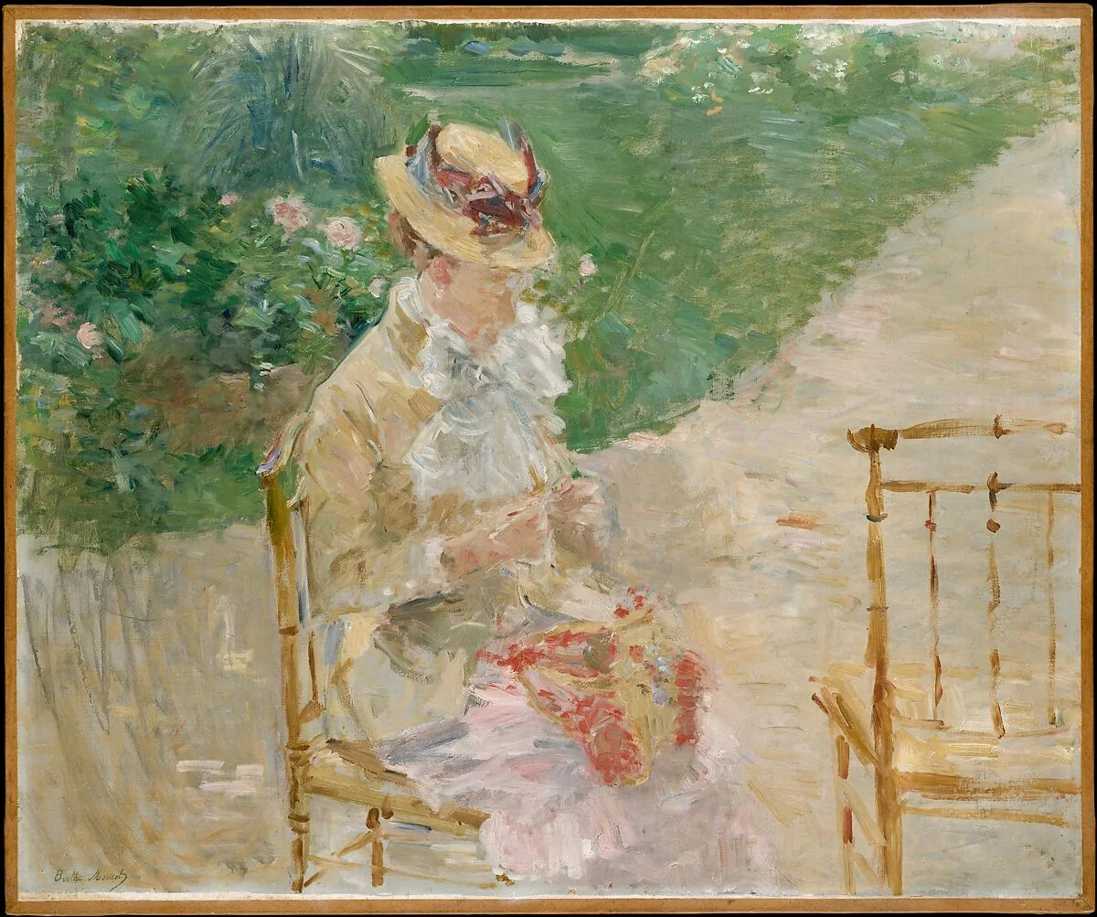 Young Woman Knitting — Berthe Morisot