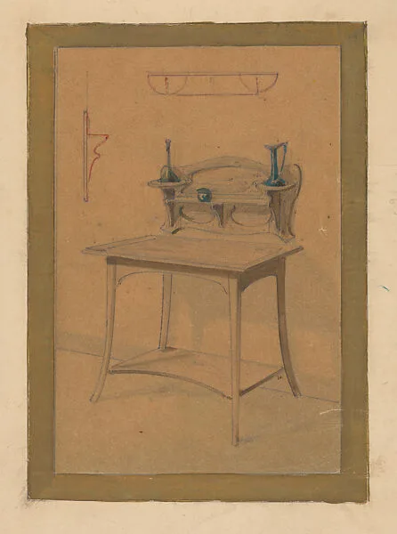 Design for a Serving Station in the Art Nouveau Style — Georges de Feure|Edward Colonna