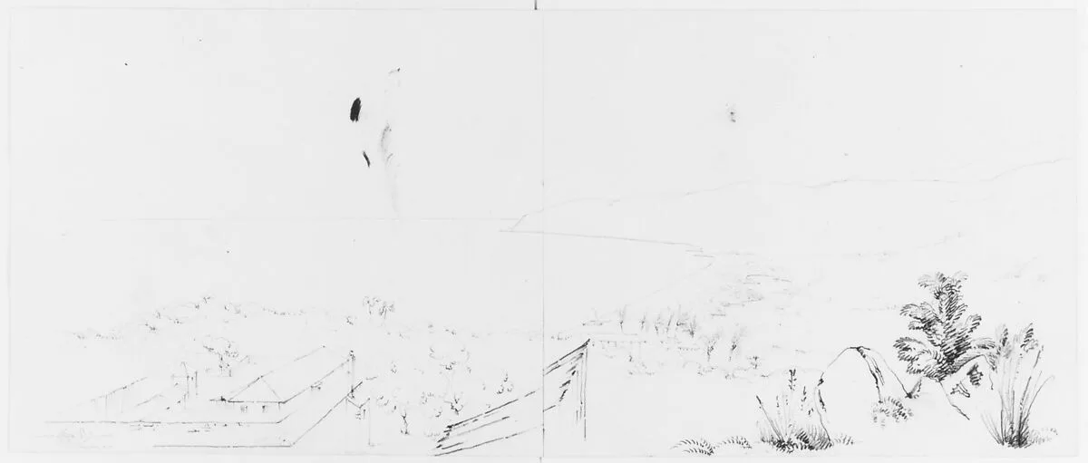 Panorama of St. Andrews, Jamaica (from Sketchbook) — John William Casilear