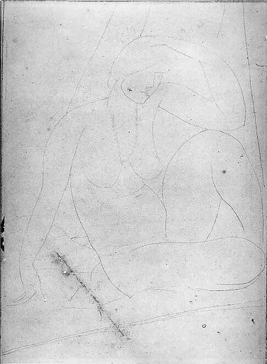Seated Nude with Propped-up Arm