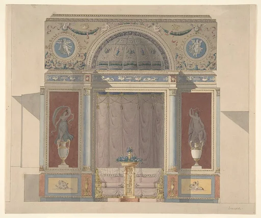 Study for an Arched Alcove with a Canapé