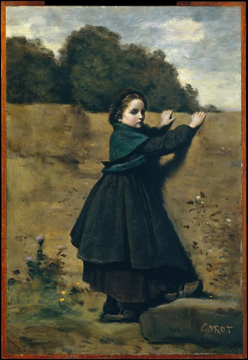 The Curious Little Girl — Camille Corot
