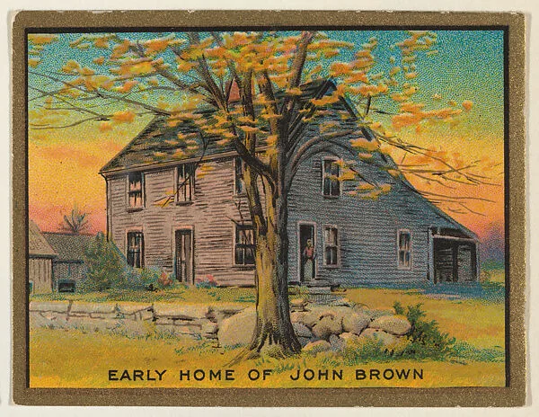 Early Home of John Brown, from the "Historic Homes" series (T69), issued with Helmar Cigarettes by S. Anargyros Tobacco Company — S. Anargyros Tobacco Company