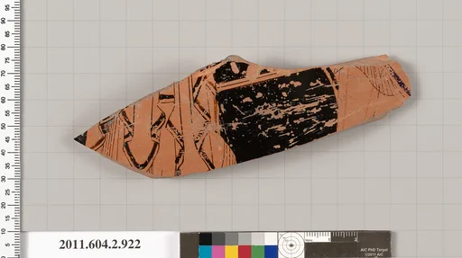 Terracotta fragment of a hydria: kalpis (water jar)