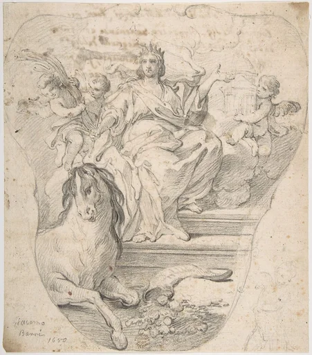 Design for Panel: Allegory of Europe, from the Four Continents