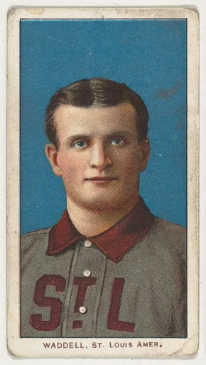 Waddell, St. Louis, American League, from the White Border series (T206) for the American Tobacco Company