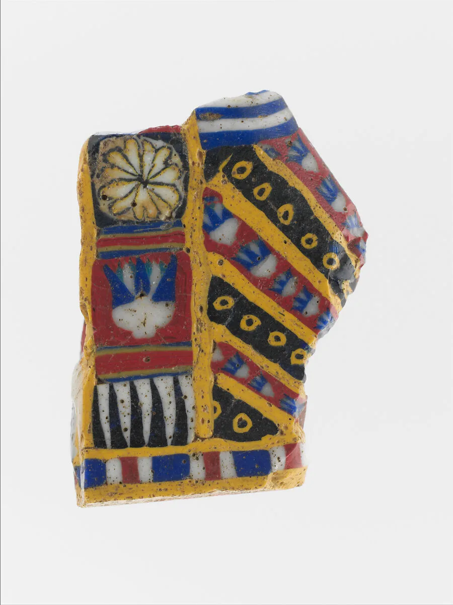 Glass mosaic relief fragment — Unknown