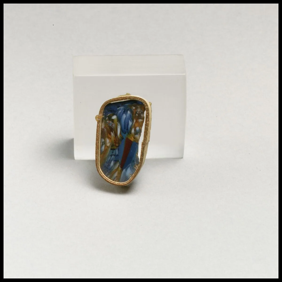Glass mosaic bowl fragment — Unknown