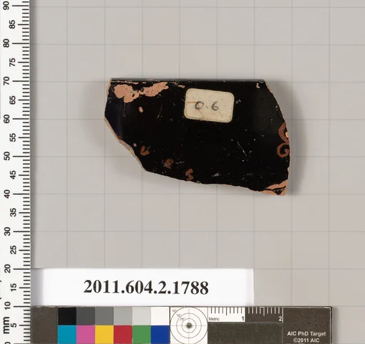 Terracotta rim fragment of a skyphos (deep drinking cup)
