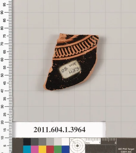 Terracotta fragment of a kylix (drinking cup)