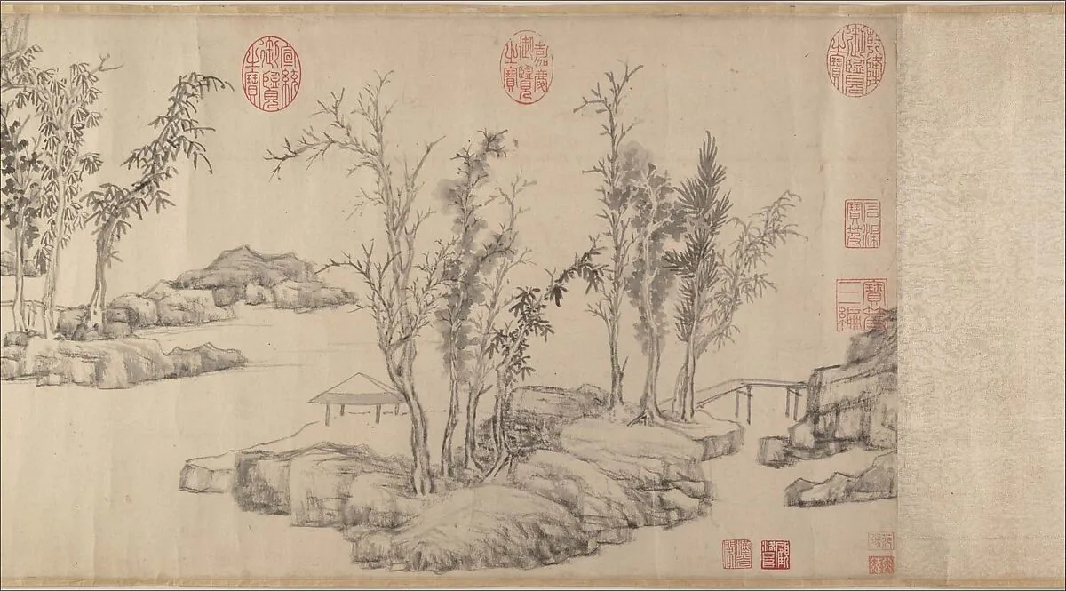 明 文徵明 東林避暑圖 卷 |Summer retreat in the eastern grove — Wen Zhengming