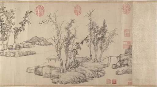 明 文徵明 東林避暑圖 卷 |Summer retreat in the eastern grove