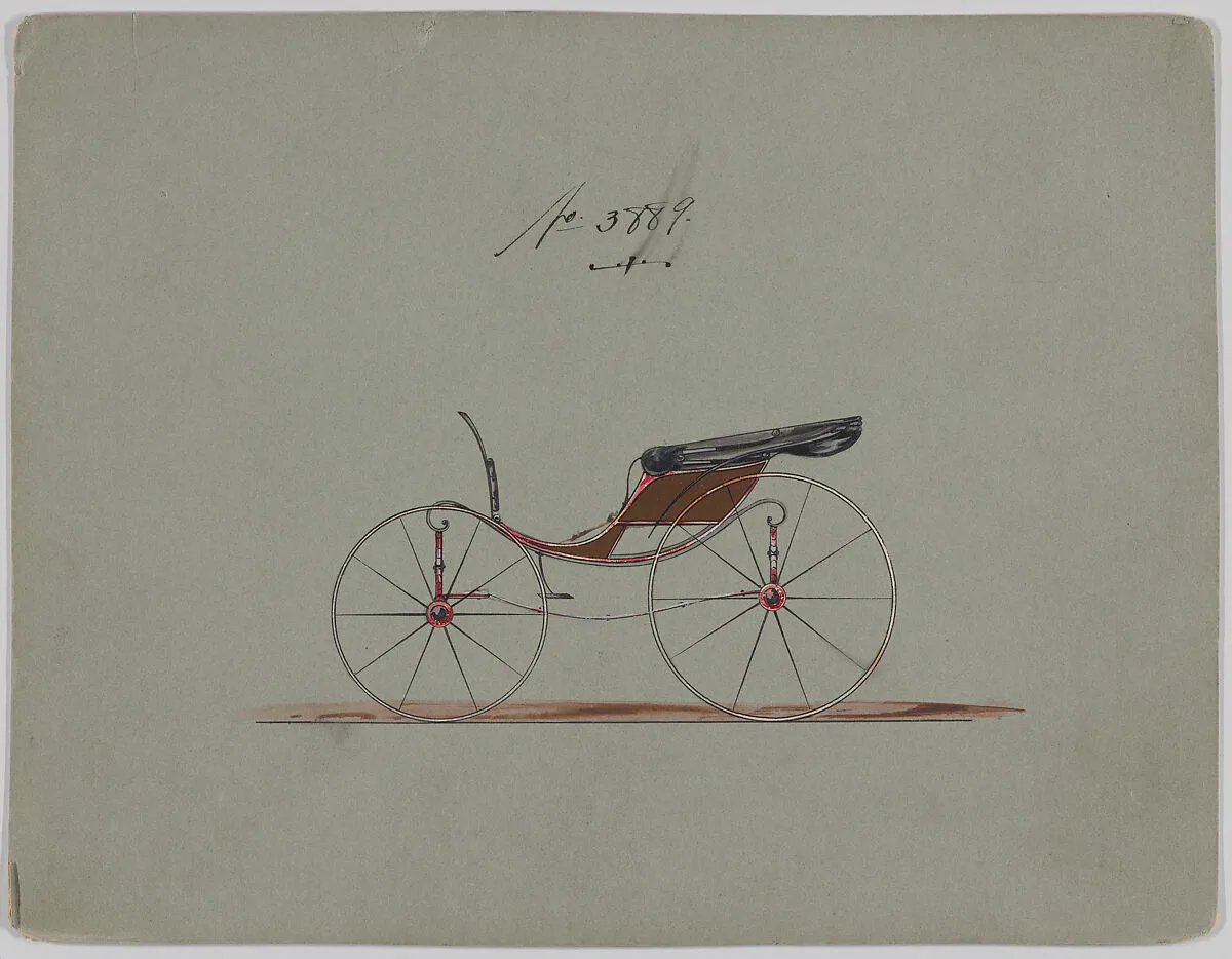 Design for Pony Phaeton, no. 3889 — Brewster & Co.