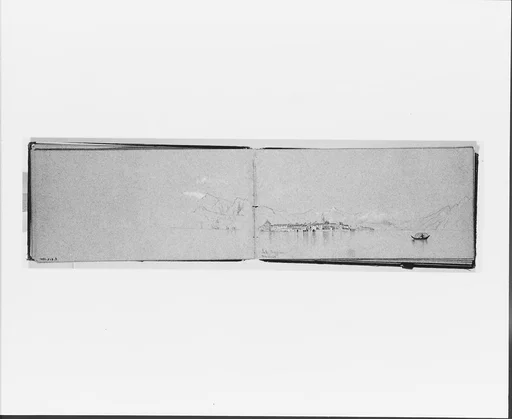 Mountains Overlooking Lake Maggiore, May 11, 1869 (verso, from sketchbook)