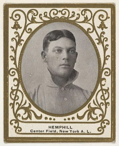 Hemphill, Center Field, New York, American League, from the Baseball Players (Ramlys) series (T204) issued by the Mentor Company to promote Ramly and T.T.T. Turkish Cigarettes — Mentor Company, Boston|Carl Homer Studios, Boston