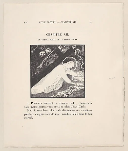 Page 139, Christ carrying the cross (recto); page 271, a group of women (verso), proofs from 'L'Imitation de Jésus Christ' — Ambroise Vollard|Maurice Denis