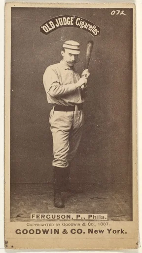Charles J. "Charlie" Ferguson, Pitcher, Philadelphia, from the Old Judge series (N172) for Old Judge Cigarettes