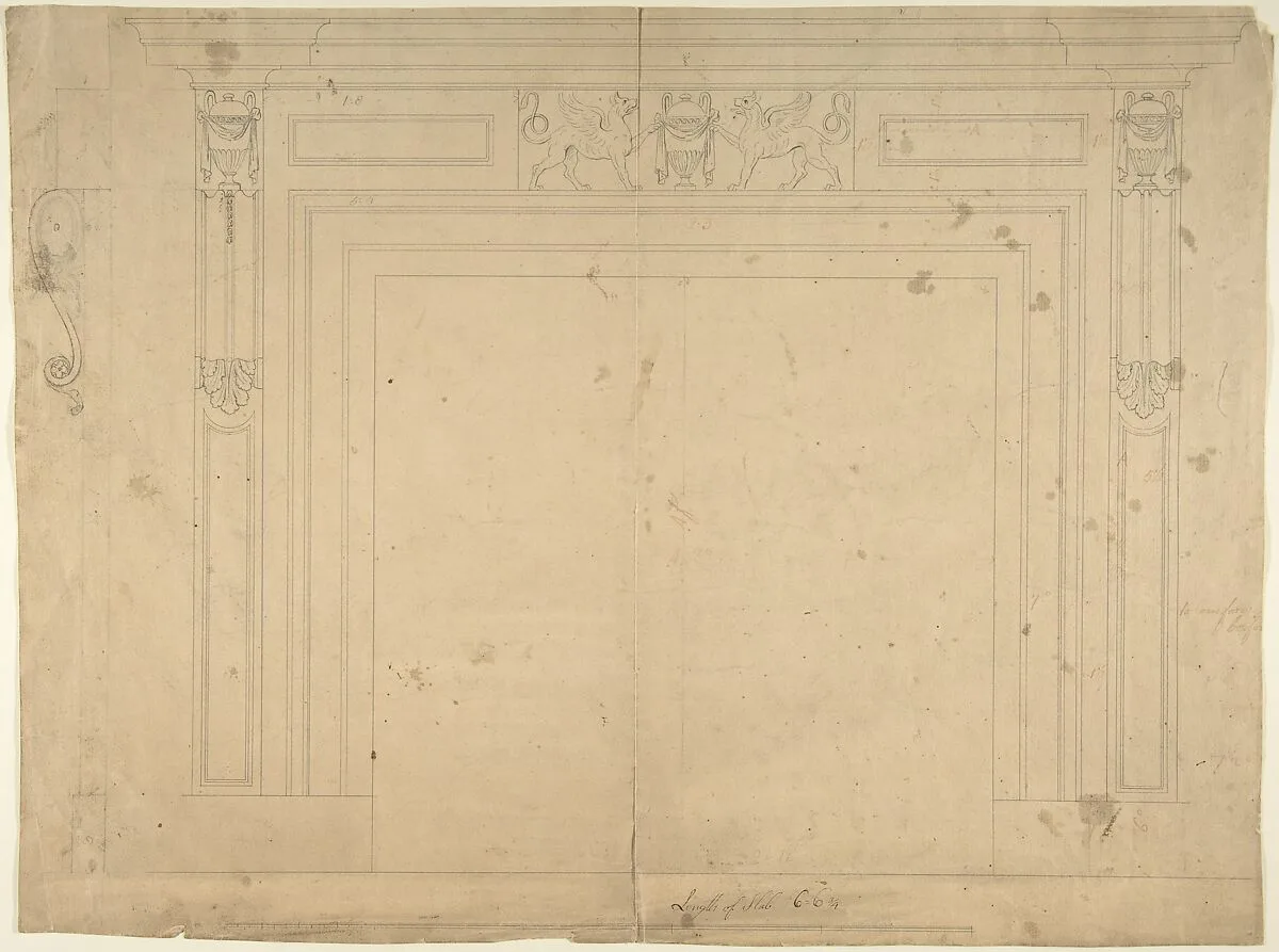 Design for a Chimneypiece — Sir William Chambers