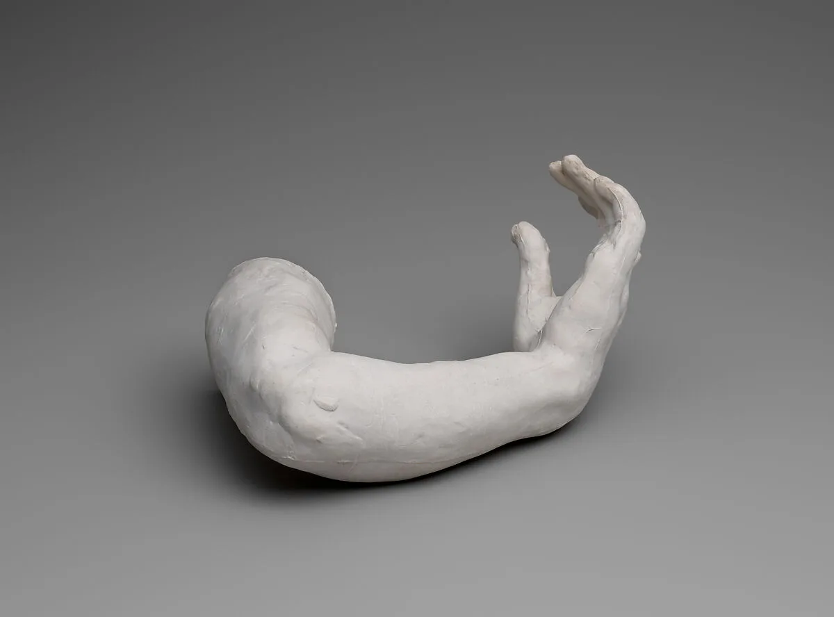Study of the left hand and arm of Meditation — Auguste Rodin
