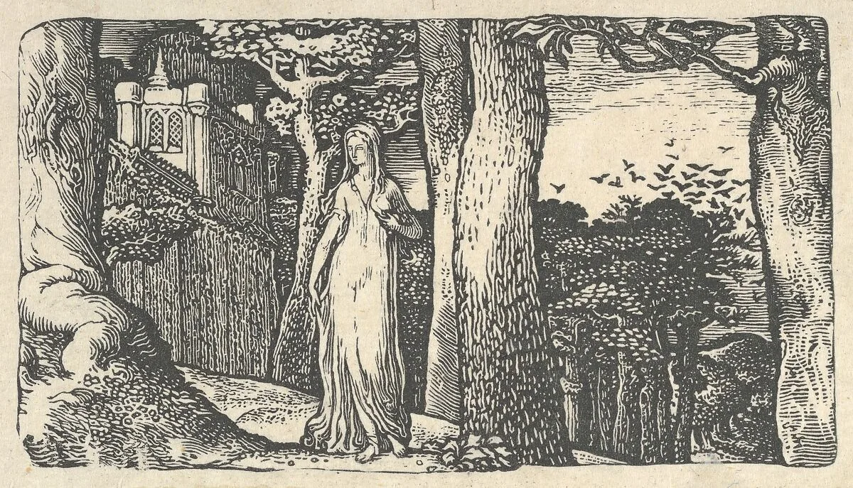 Lady with the Rooks — Edward Calvert