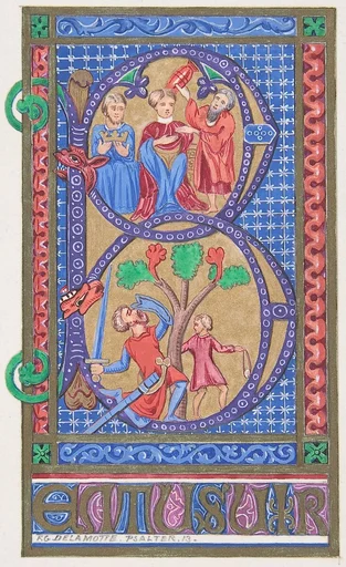Illuminated Initial "B"