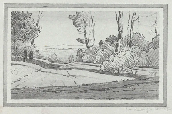 Landscape sketch — Bolton Brown