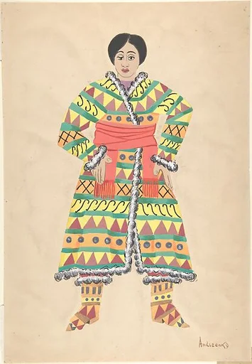 Theater costume design for Asiatic female