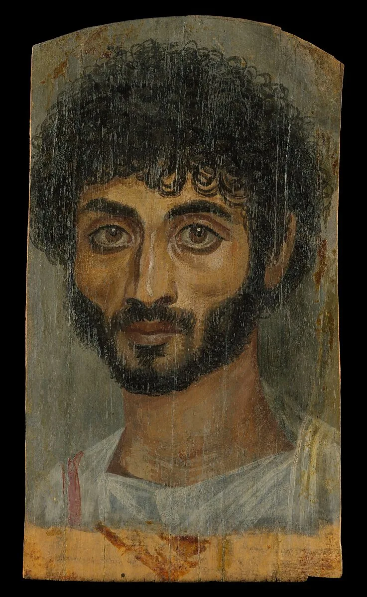 Portrait of a thin-faced, bearded man — Unknown