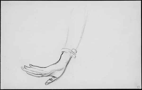 Hand of a Javanese Dancer (from Sketchbook of Javanese Dancers) — John Singer Sargent