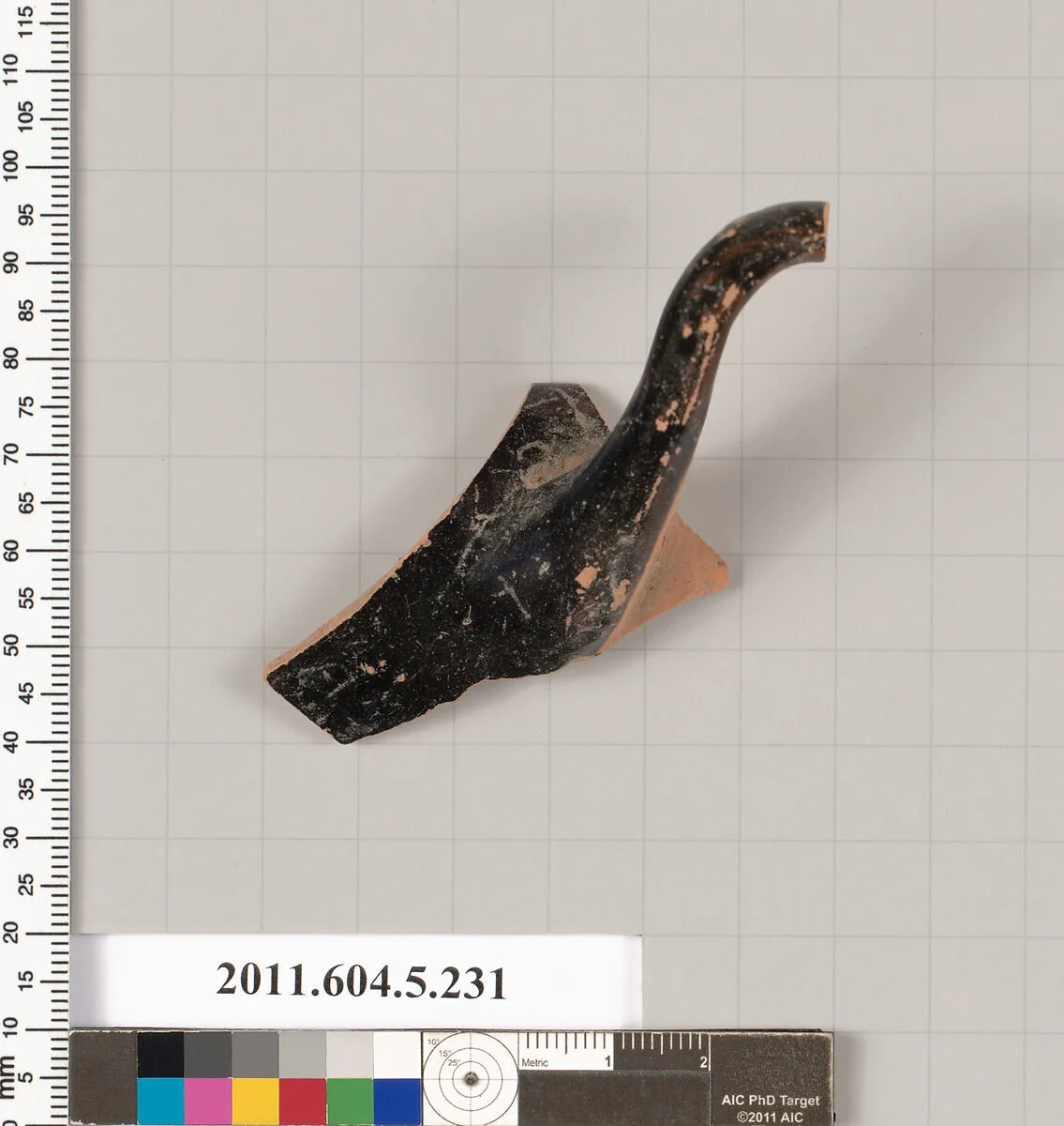 Terracotta rim fragment of a kylix (drinking cup) — Unknown