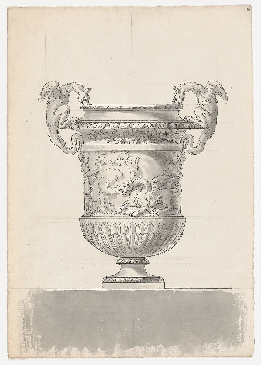 Bronze Garden Vase with Two Dragons from the Gardens of Versailles — Jean Le Pautre|Claude Ballin the Elder