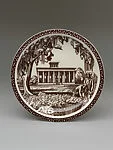 Our America bread and butter plate with Southern plantation