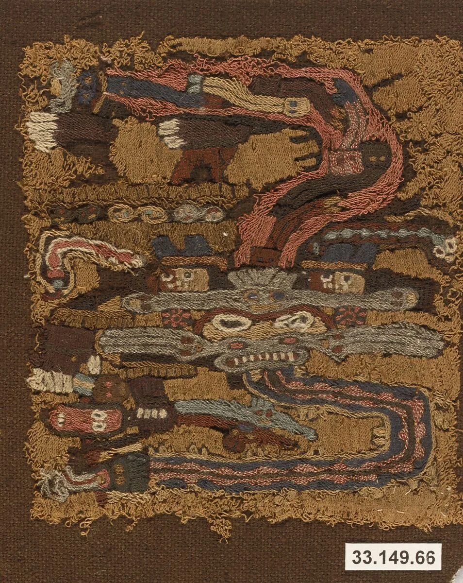 Embroidered Mantle Fragment — Unknown