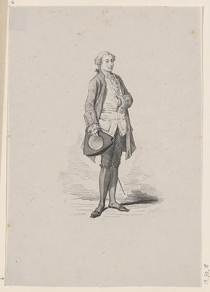 Portrait of a Man Holding a Hat — Félix Leblanc|Charles-Albert Arnoux Bertall