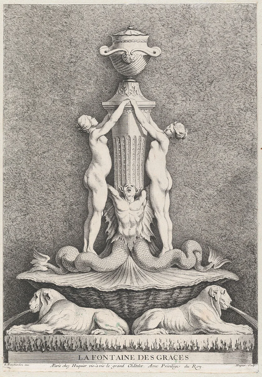 The Fountain of the Graces — Gabriel Huquier|Edme Bouchardon