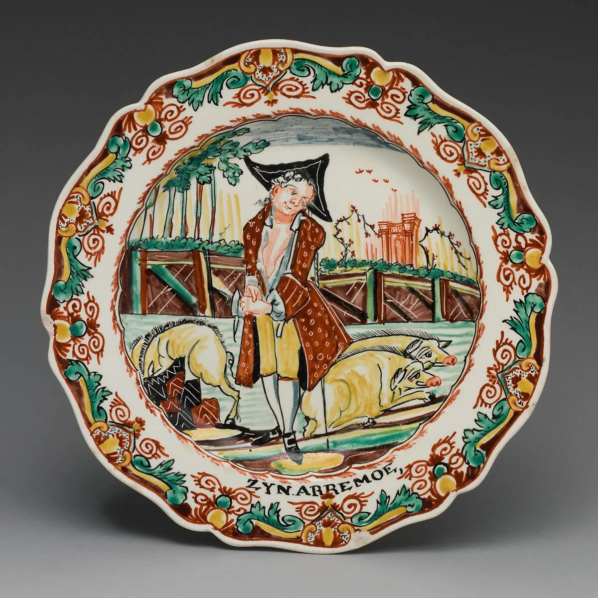 Plate (part of a set of six) — John Turner