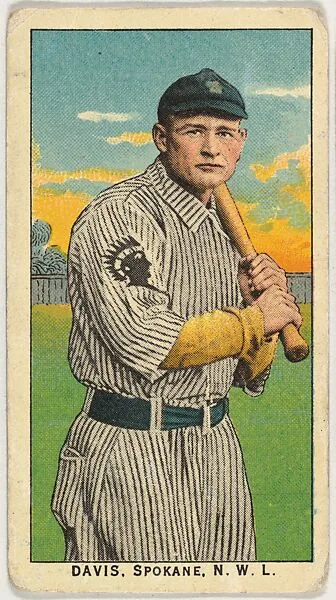 Davis, Spokane, Northwestern League, from the "Obak Baseball Players" set (T212), issued by the American Tobacco Company to promote Obak Mouthpiece Cigarettes — American Tobacco Company