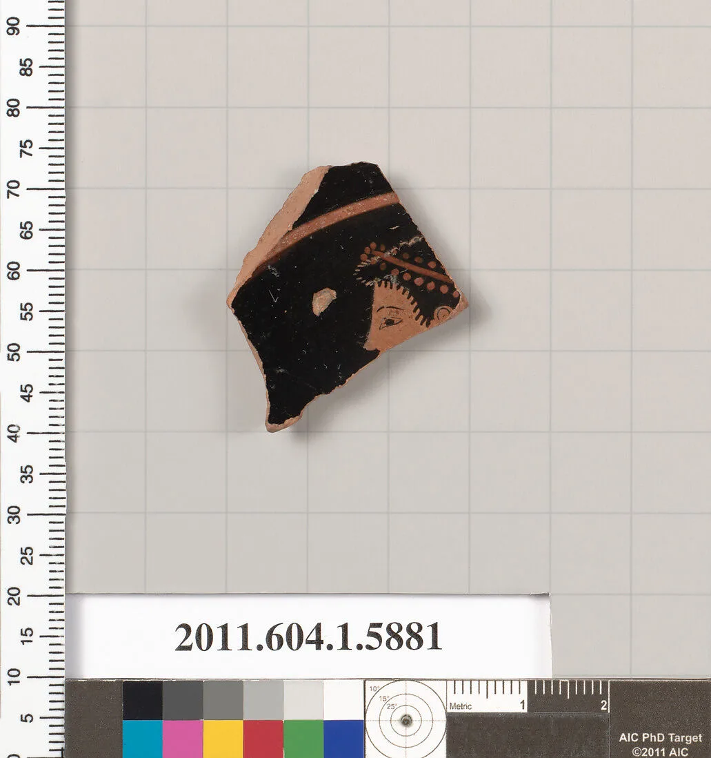 Terracotta fragment of a kylix (drinking cup) — Unknown