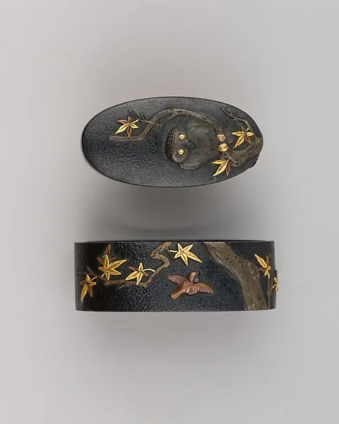 Sword-Hilt Collar and Pommel (Fuchigashira) — Unknown