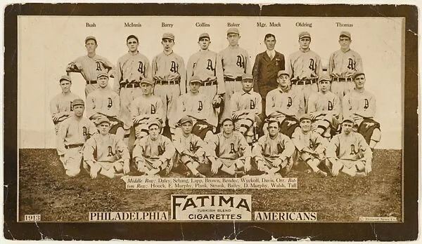 Philadelphia Athletics, American League, from the "Baseball Team" series (T200), issued by Liggett & Myers Tobacco Company to promote Fatima Turkish Blend Cigarettes — Liggett & Myers Tobacco Company|The Pictorial News Co.